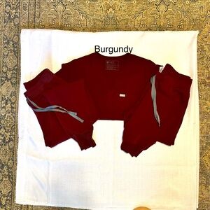 Women's Burgundy Figs Scrub Set